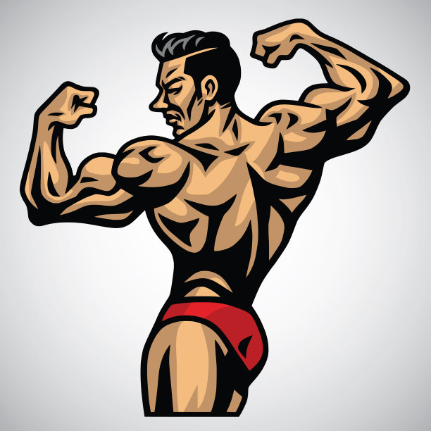 健美肌肉肌肉强壮的男人姿势健身图片下载