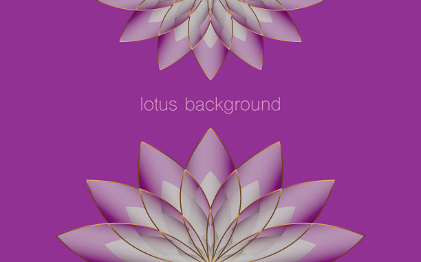 莲花旗模板紫色生命之花图片下载