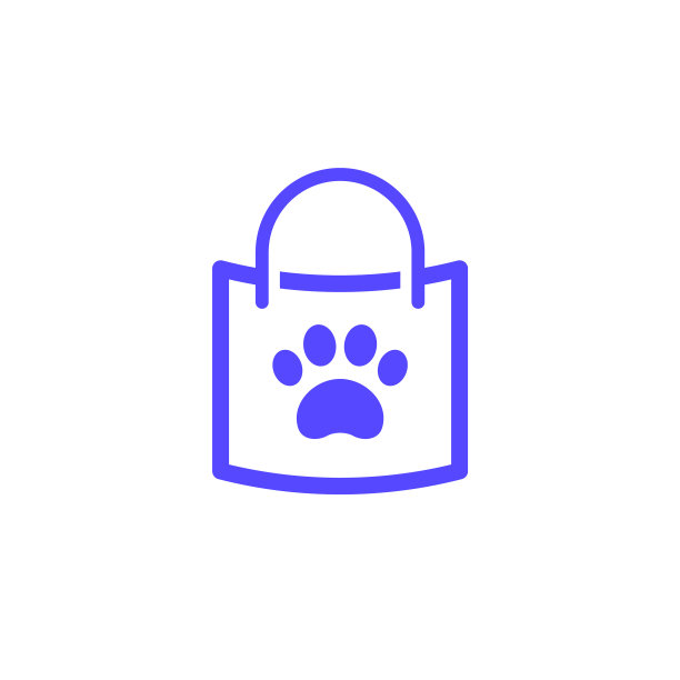 商品的宠物和动物图标包和爪子图片下载