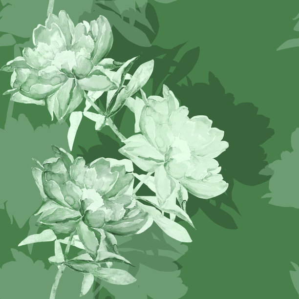 红牡丹图案。图片下载