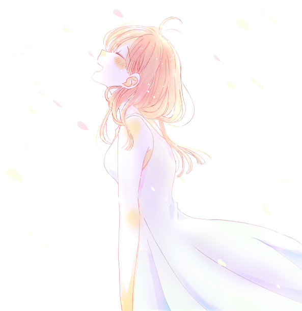 一个女人开心地笑的插图图片下载