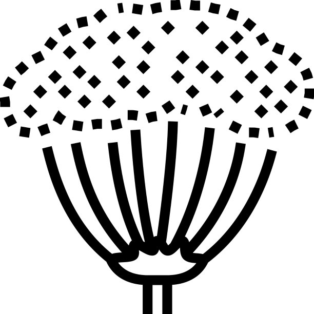 八角植物线图标图片下载