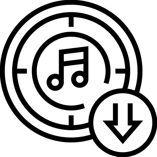 下载音乐线性图标图片下载