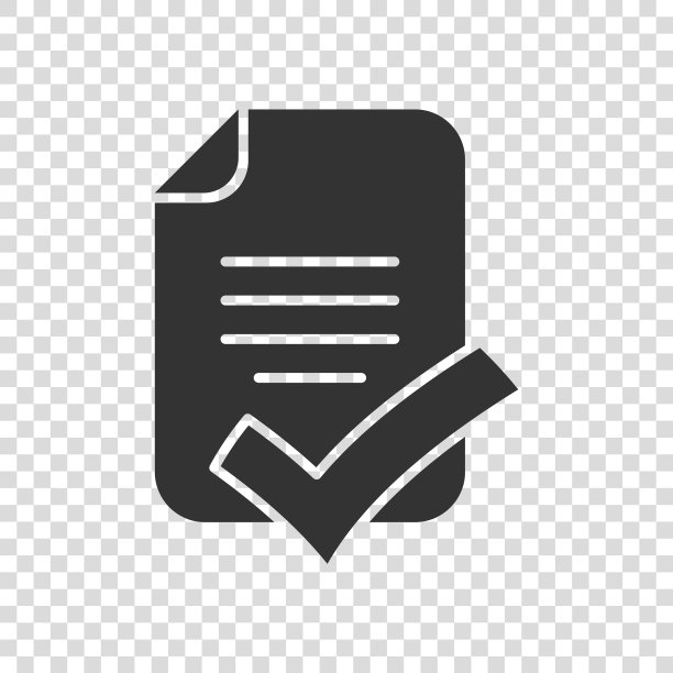 文档清单图标以扁平化风格报告图片下载