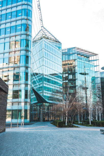 商业区大楼伦敦商业街的办公大楼图片下载