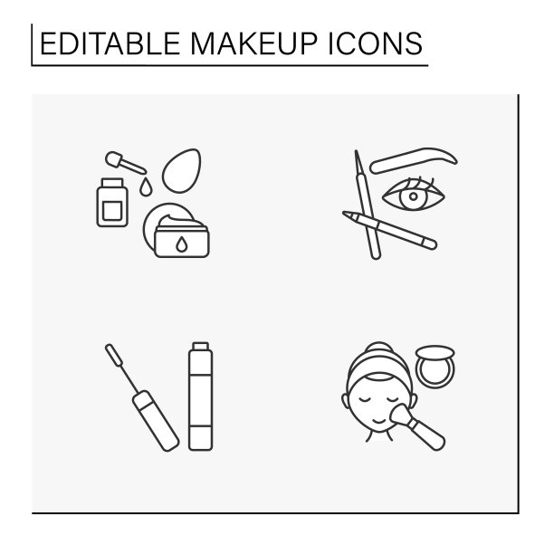 化妆线图标设置图片下载