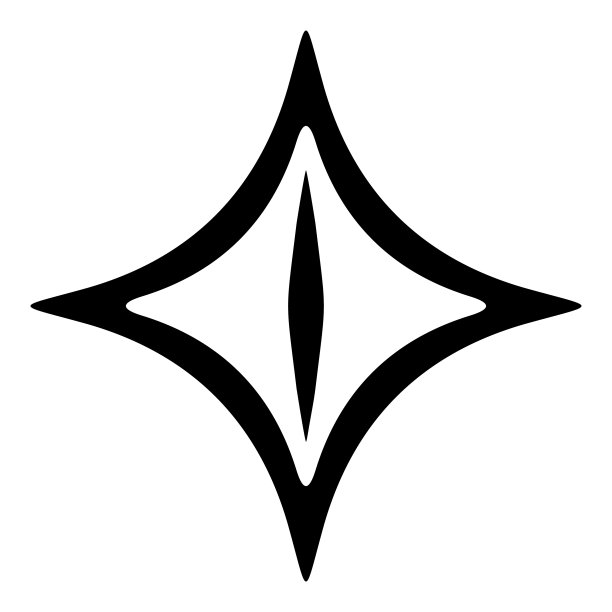 白色背景上的闪亮五角星图标图片下载
