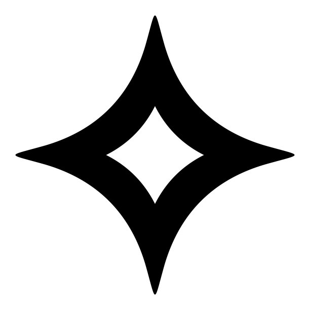 闪亮的星平面图标孤立在白色背景图片下载