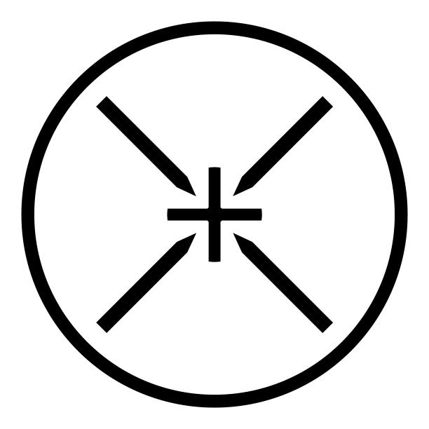 光学瞄准镜扁平图标图片下载