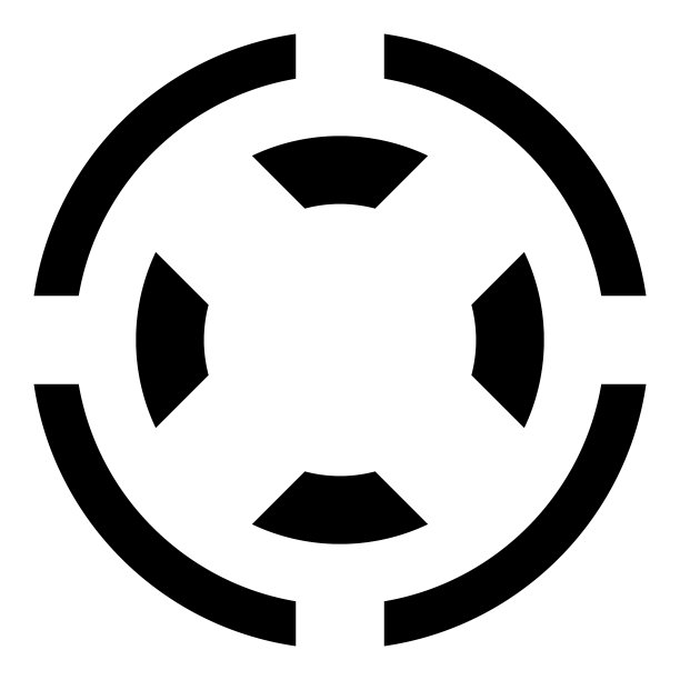 光学瞄准镜扁平图标图片下载