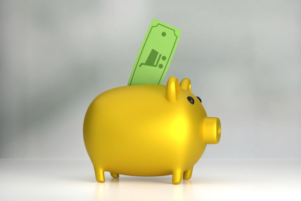 把买东西的钱存到存钱罐里图片下载