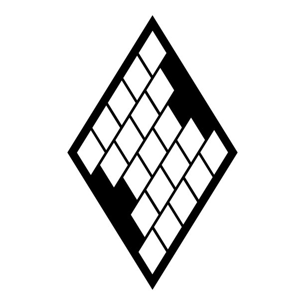 菱形菱形平面图标孤立在白色图片下载