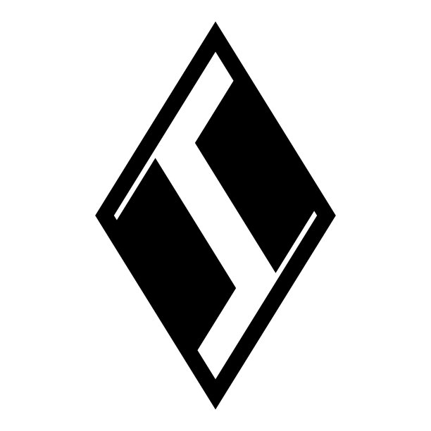 菱形菱形平面图标孤立在白色图片下载