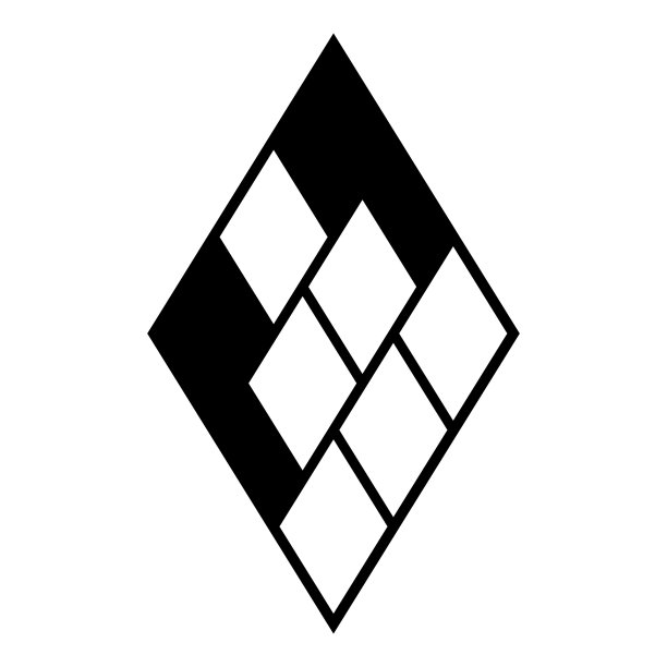 菱形菱形平面图标孤立在白色图片下载