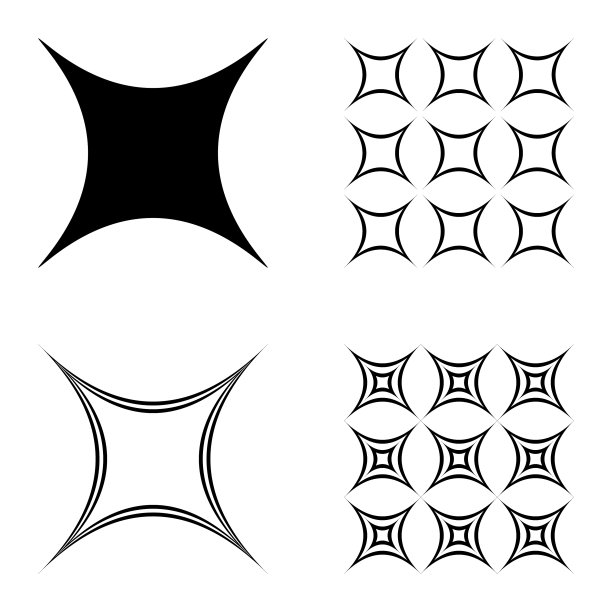 4star2平面图标被隔离在白色上图片下载