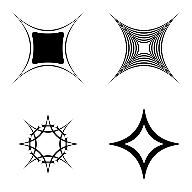 4star2平面图标被隔离在白色上图片下载