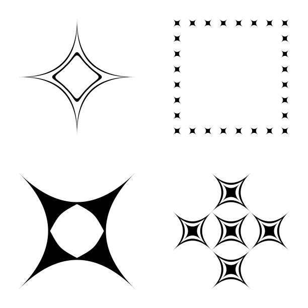 4star2平面图标被隔离在白色上图片下载