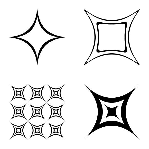 4star2平面图标被隔离在白色上图片下载