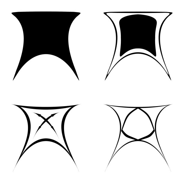 抽象的空中飞人平面图标设置孤立在白色图片下载