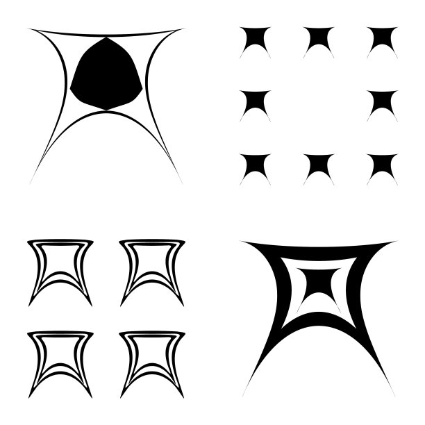 抽象的空中飞人平面图标设置孤立在白色图片下载