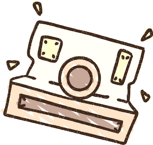 瞬间相机粉笔画图片下载