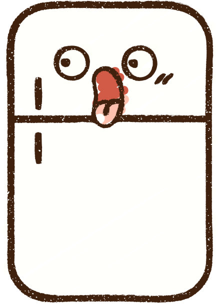 冰箱的粉笔画图片下载