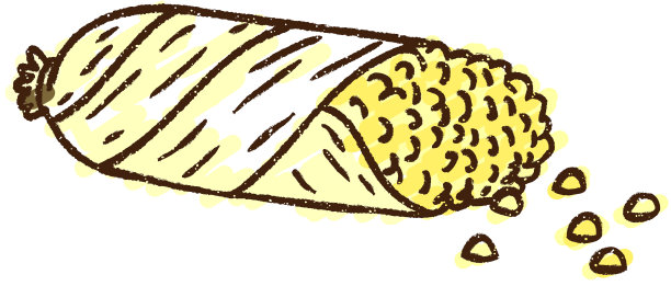 玉米芯粉笔画图片下载