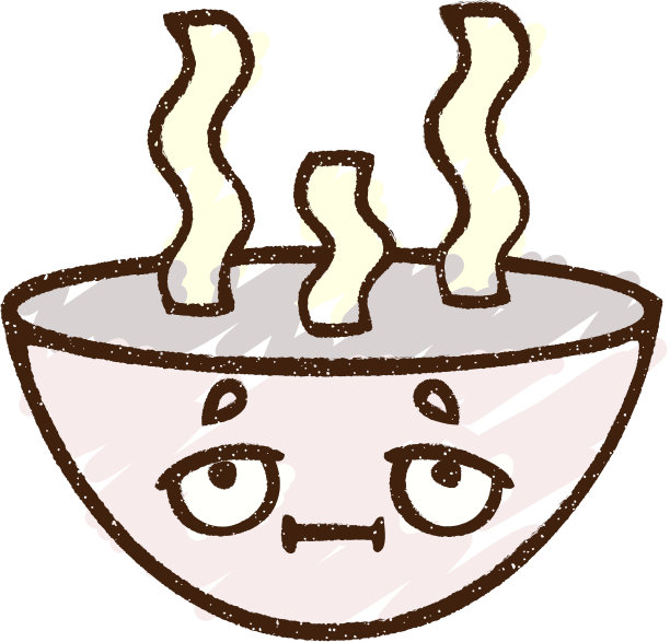 热汤粉笔画图片下载