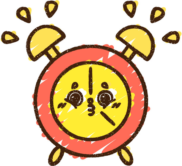 响铃粉笔画图片下载