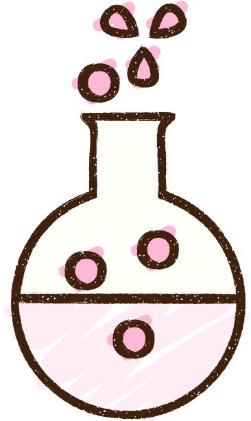 科学实验粉笔画图片下载