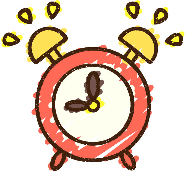 响铃粉笔画图片下载