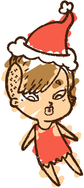 节日女性粉笔画图片下载