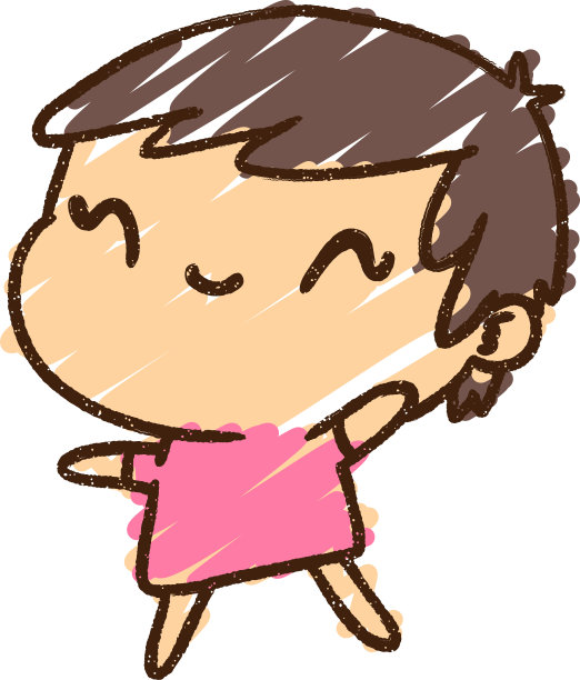 快乐女人粉笔画图片下载