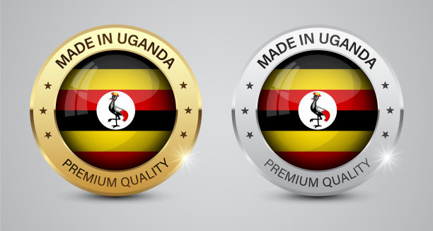 乌干达制造的图形和标签集图片下载