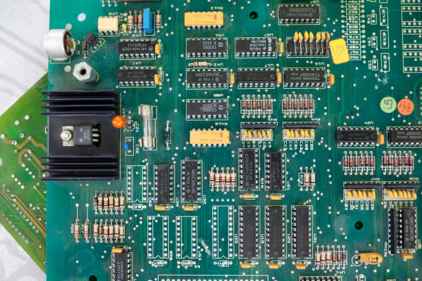 而不是在有晶体管、芯片和导体的微型商店工作图片下载