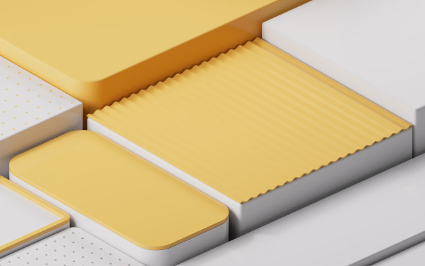 空的几何立方体舞台，3d渲染。图片下载