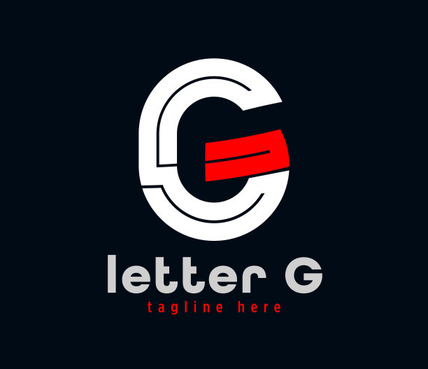 字母G符号设计。独特的特别系列。图片下载