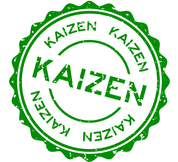 Grunge绿色改善字圆形橡胶印章图片下载