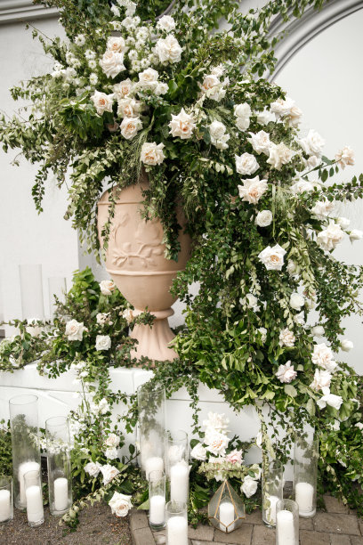 婚礼上的鲜花，特写图片下载