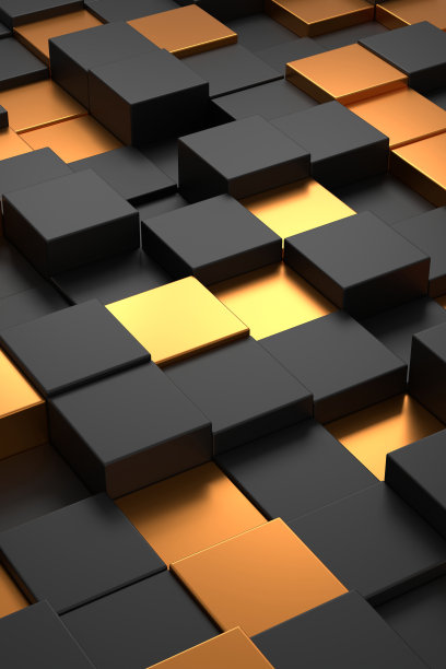立方体的抽象背景。3 d渲染。图片下载