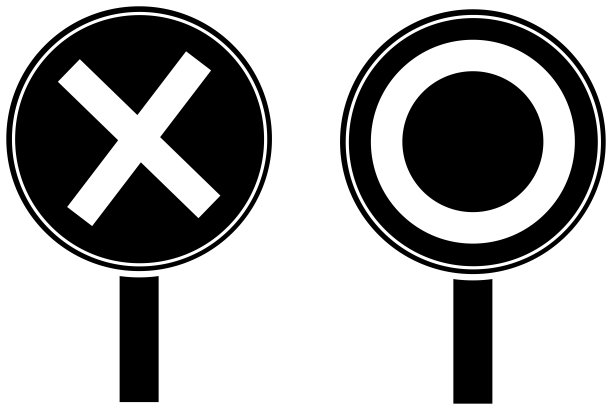 简单的圆形十字廓形材料图片下载