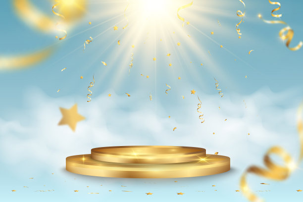 奖的赢家。颁奖台:表彰获奖者的台座或平台图片下载