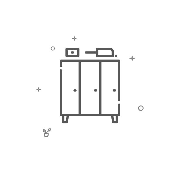 衣柜简约线条icon家居家具图片下载