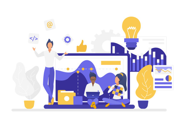 创意团队开发创新的工作理念图片下载