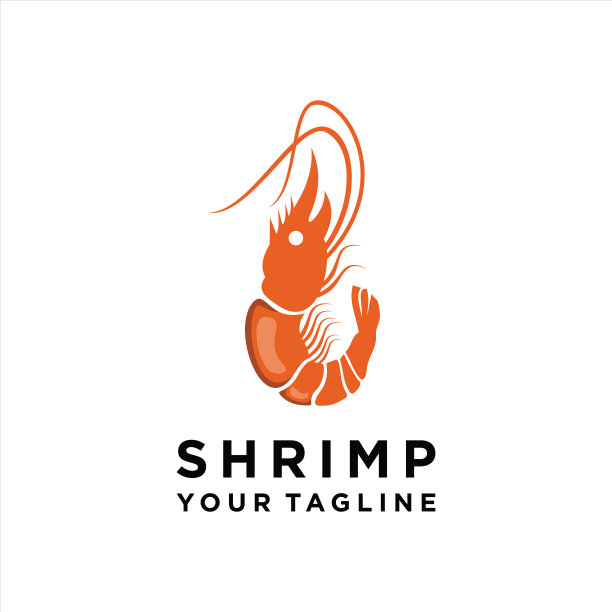 虾标志模板图片下载