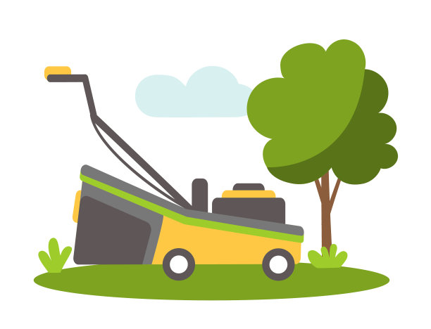 割草机园艺农业孤立图片下载