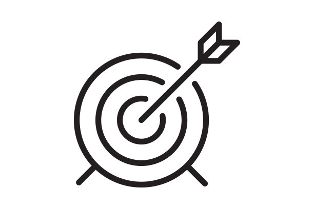 箭头图标在目标战略标志成功图片下载
