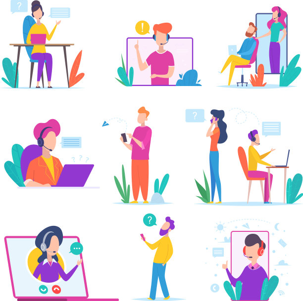 支持耳机代理商的客户服务图片下载