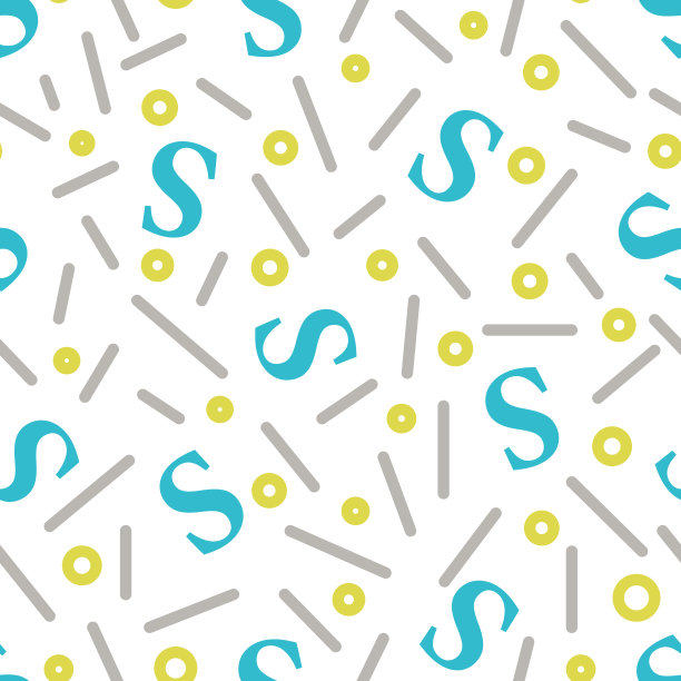 字母S矢量无缝模式图片下载