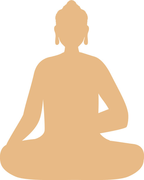 金色佛陀轮廓图片下载